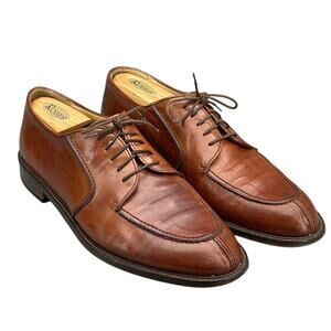 Vito Papolo Brown Leather Lace Up Dressy Oxford Men 9.5M